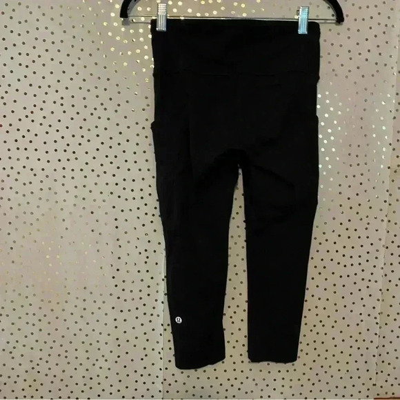Lululemon Fast & Free Crop Black - Picture 10 of 11